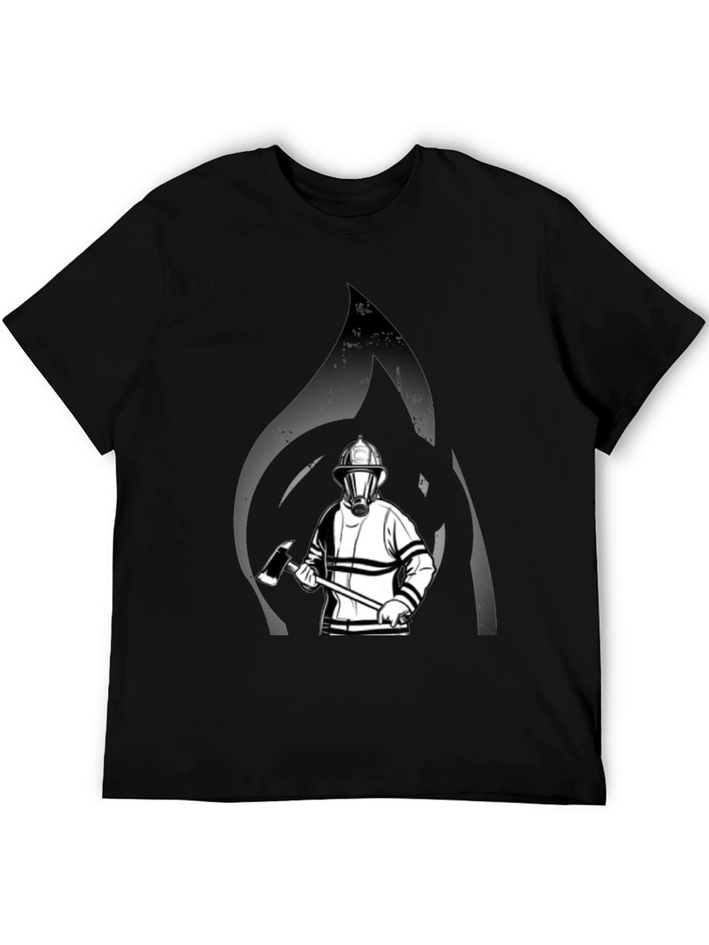Firefighter Graphic T-Shirt - Black