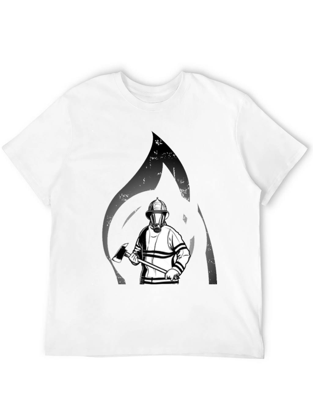 Firefighter Graphic T-Shirt - Black