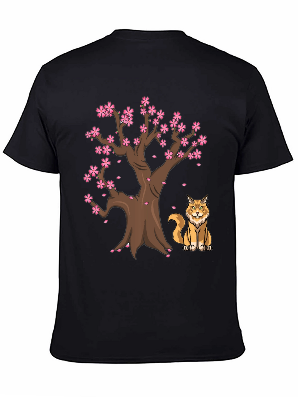Sakura Tree Cat T-Shirt