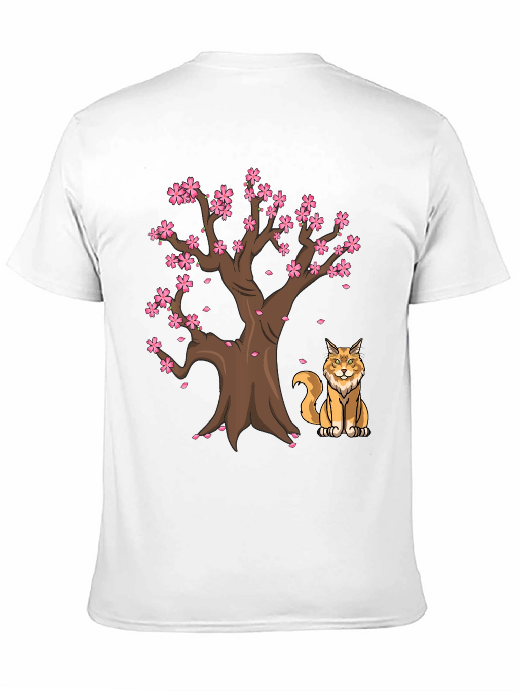 Sakura Tree Cat T-Shirt