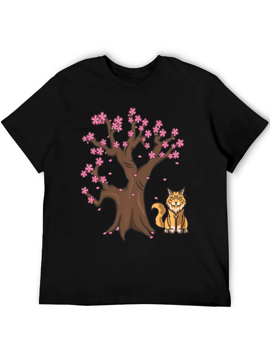 Sakura Tree Cat T-Shirt