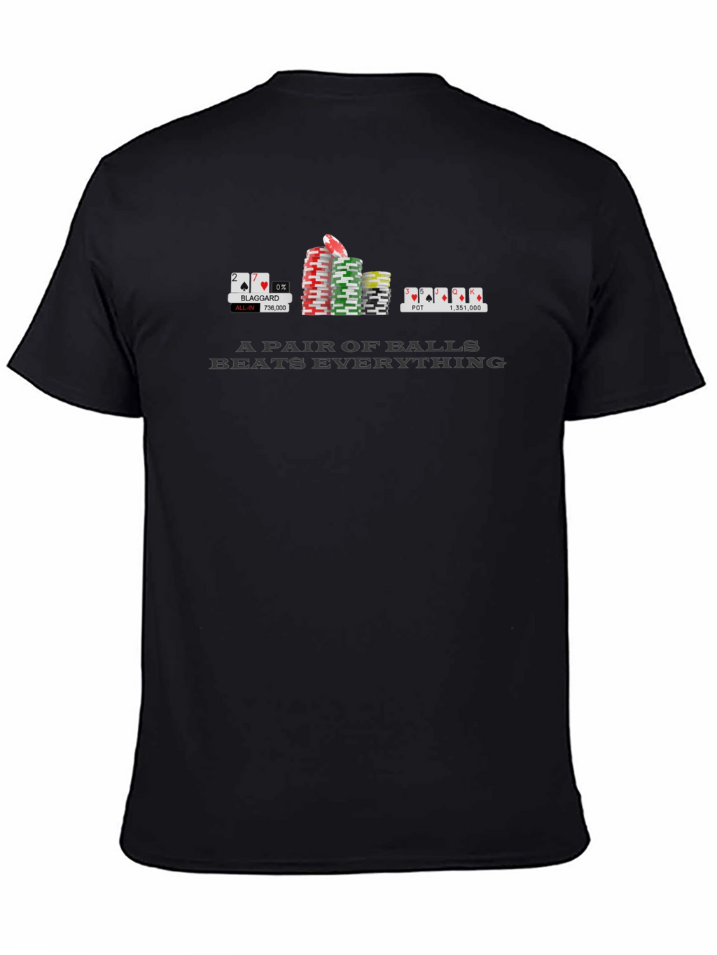 Poker Balls T-Shirt Funny Gambling Graphic Tee