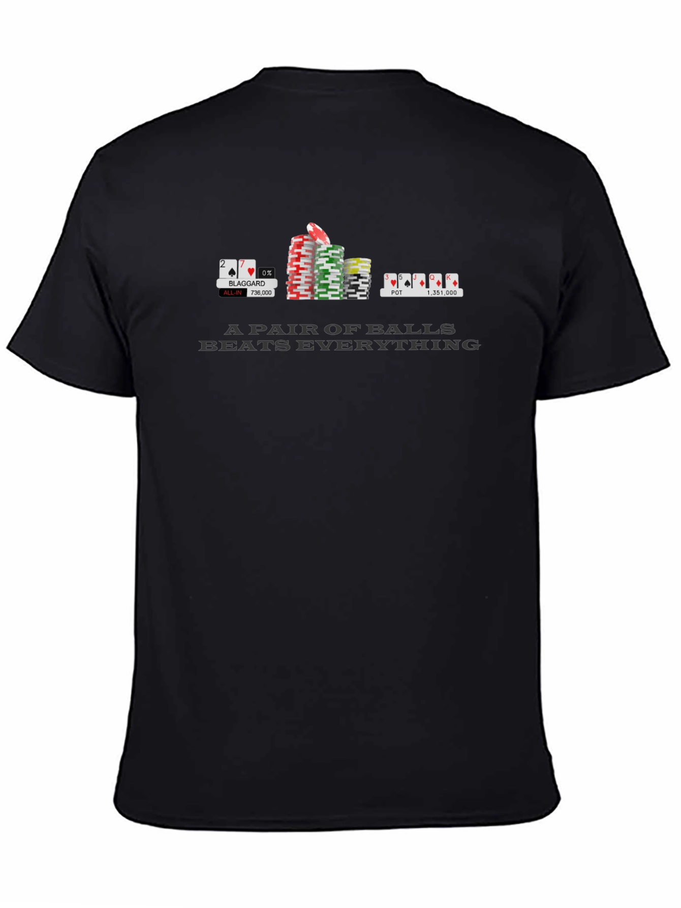 Poker Balls T-Shirt Funny Gambling Graphic Tee