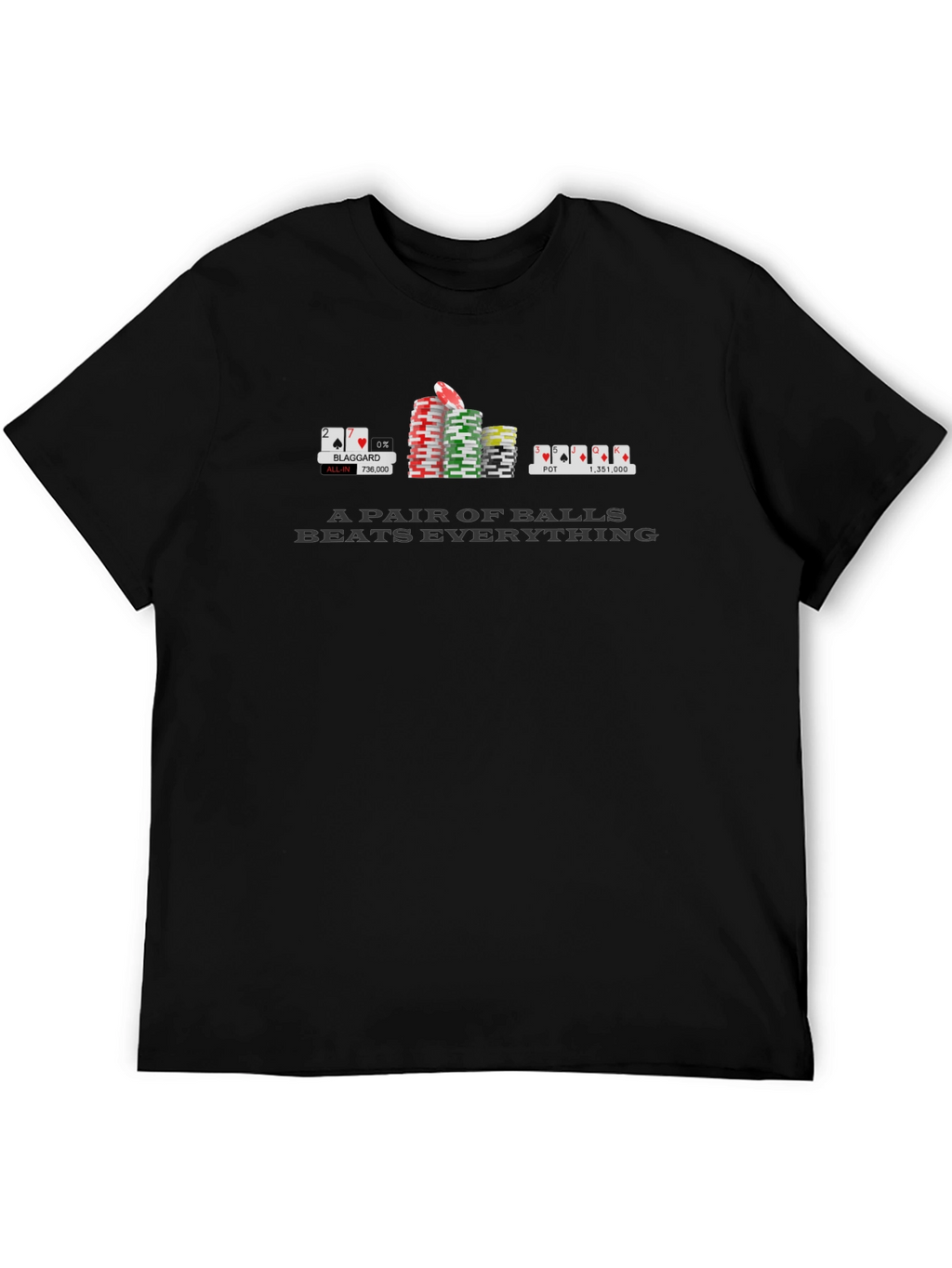 Poker Balls T-Shirt Funny Gambling Graphic Tee