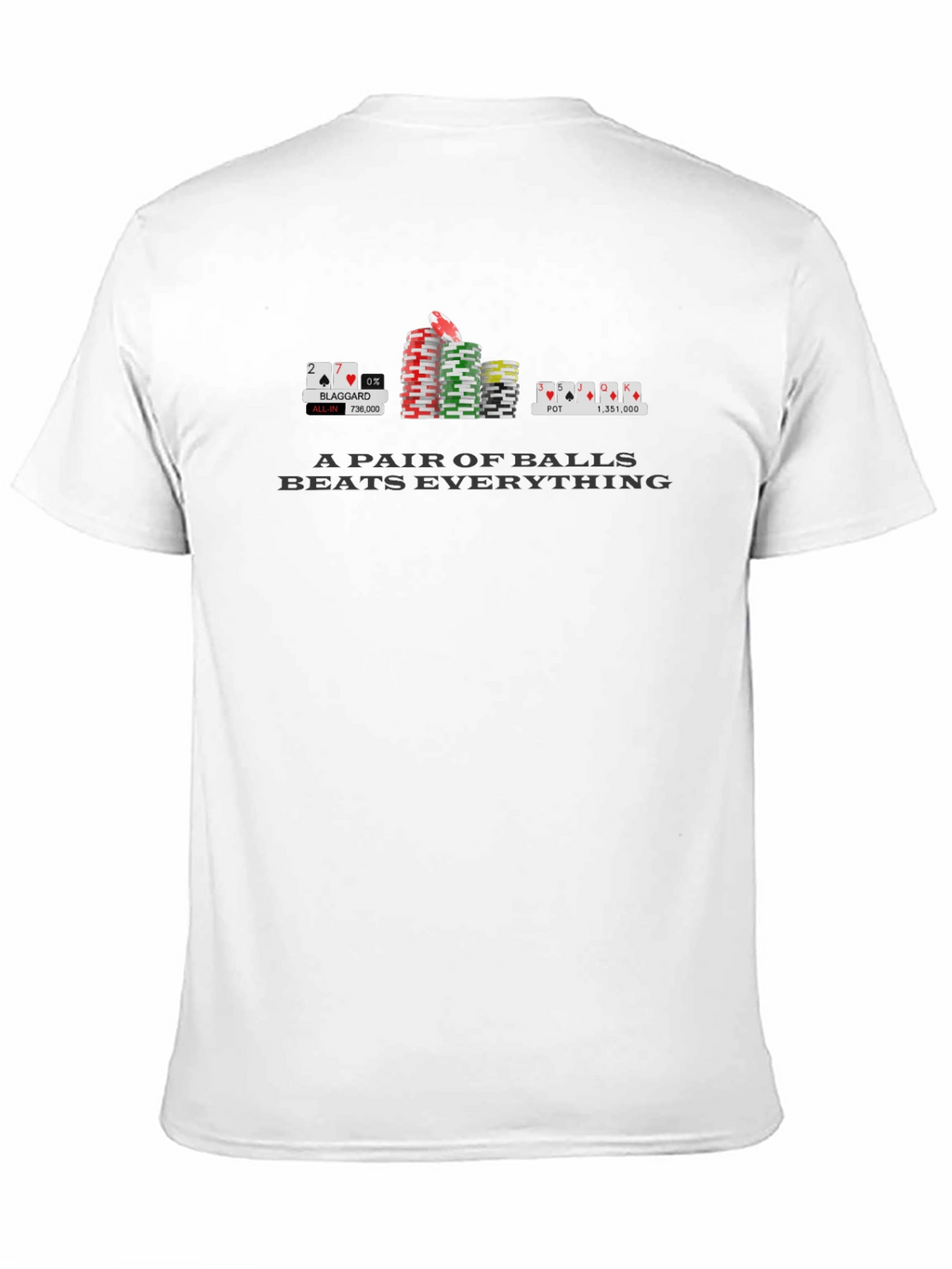 Poker Balls T-Shirt Funny Gambling Graphic Tee
