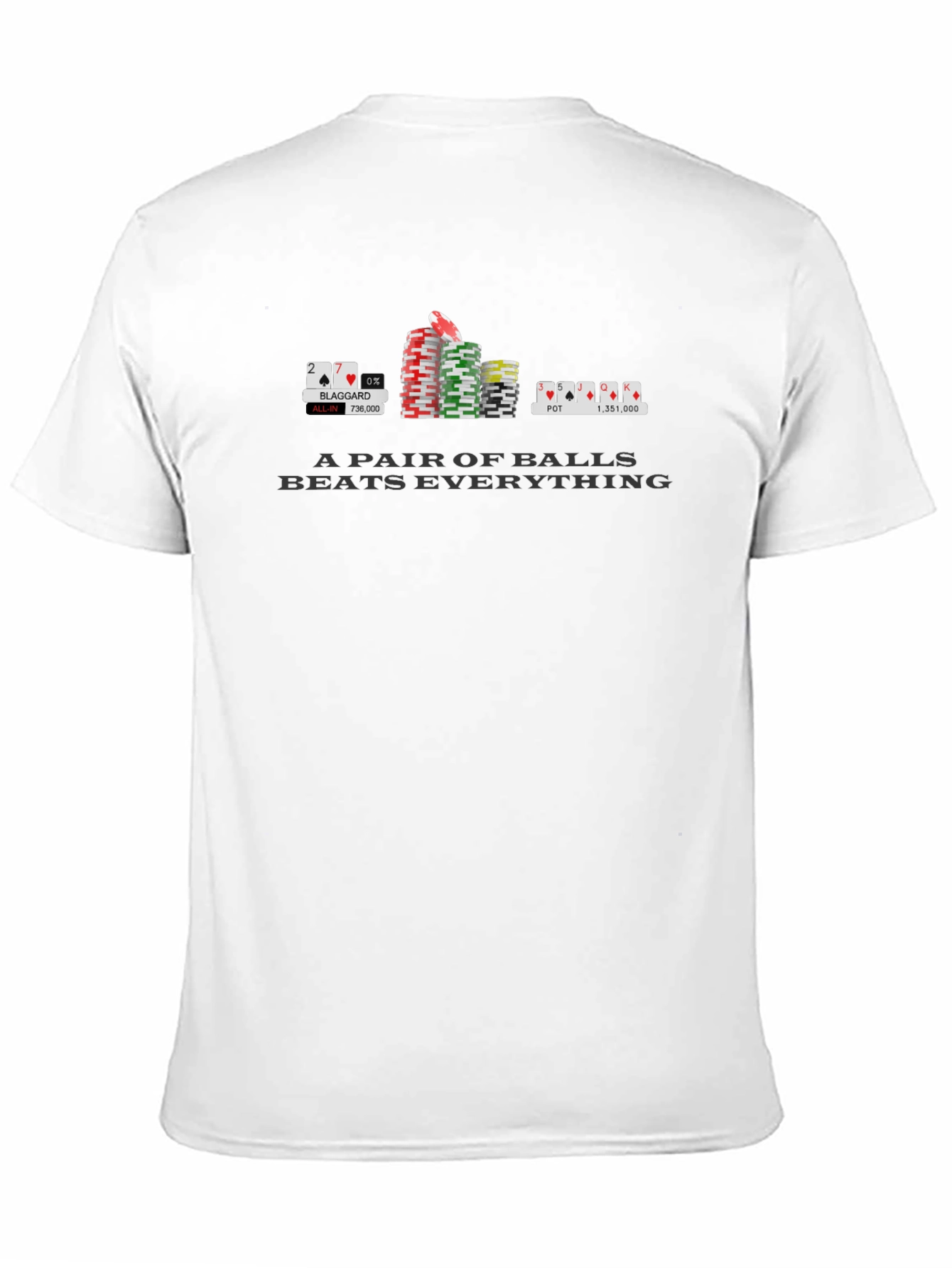 Poker Balls T-Shirt Funny Gambling Graphic Tee