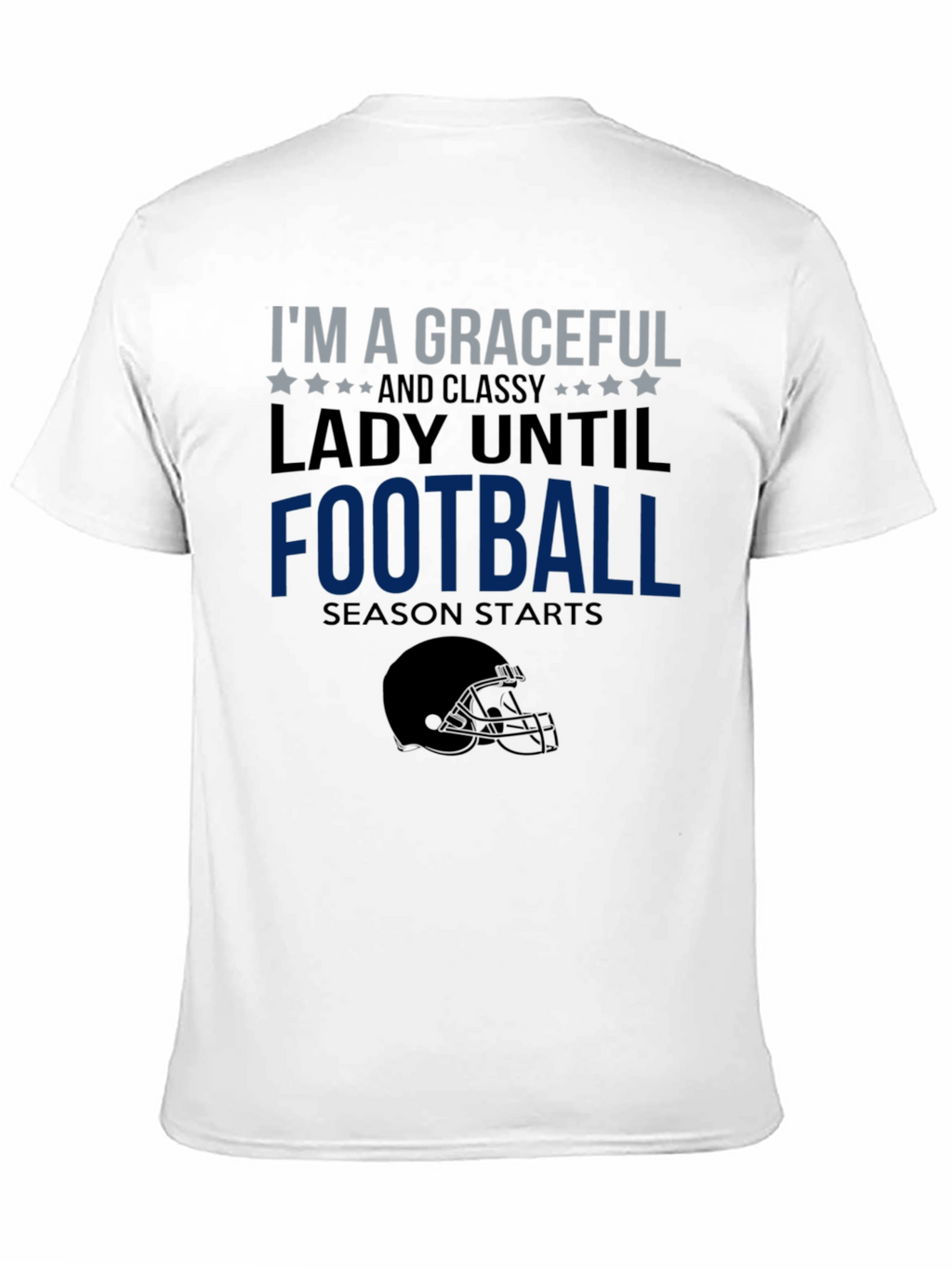 Graceful Lady Football Season T-Shirt
