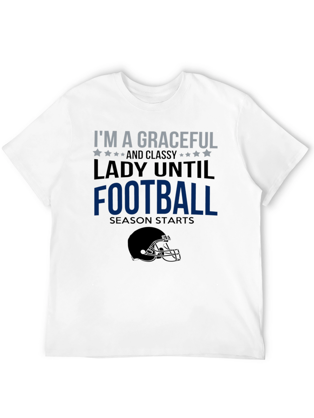 Graceful Lady Football Season T-Shirt