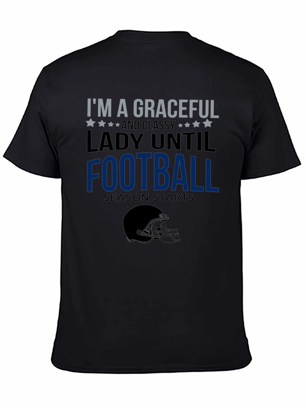 Graceful Lady Football Season T-Shirt