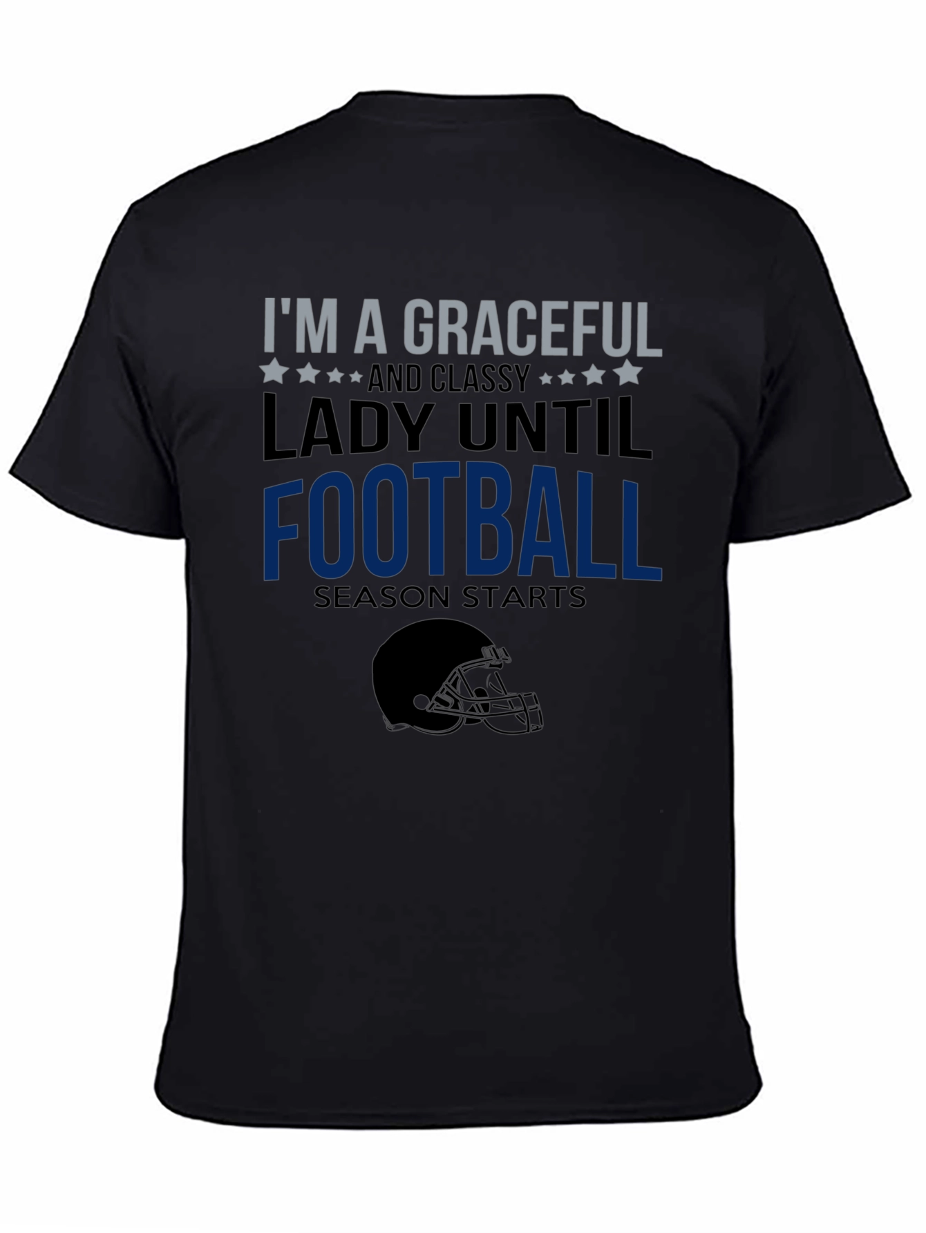 Graceful Lady Football Season T-Shirt