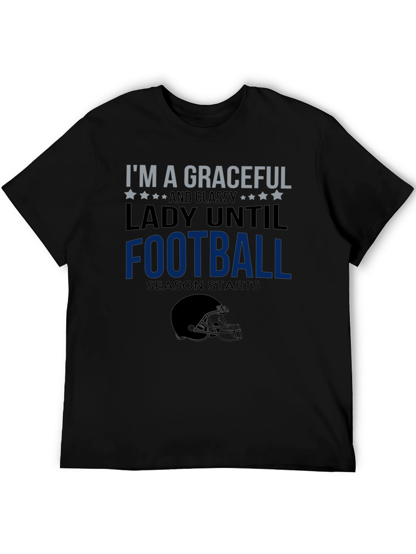 Graceful Lady Football Season T-Shirt