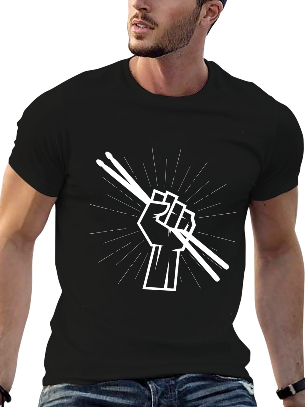 Drummers Fist T-Shirt - Music Power Tee