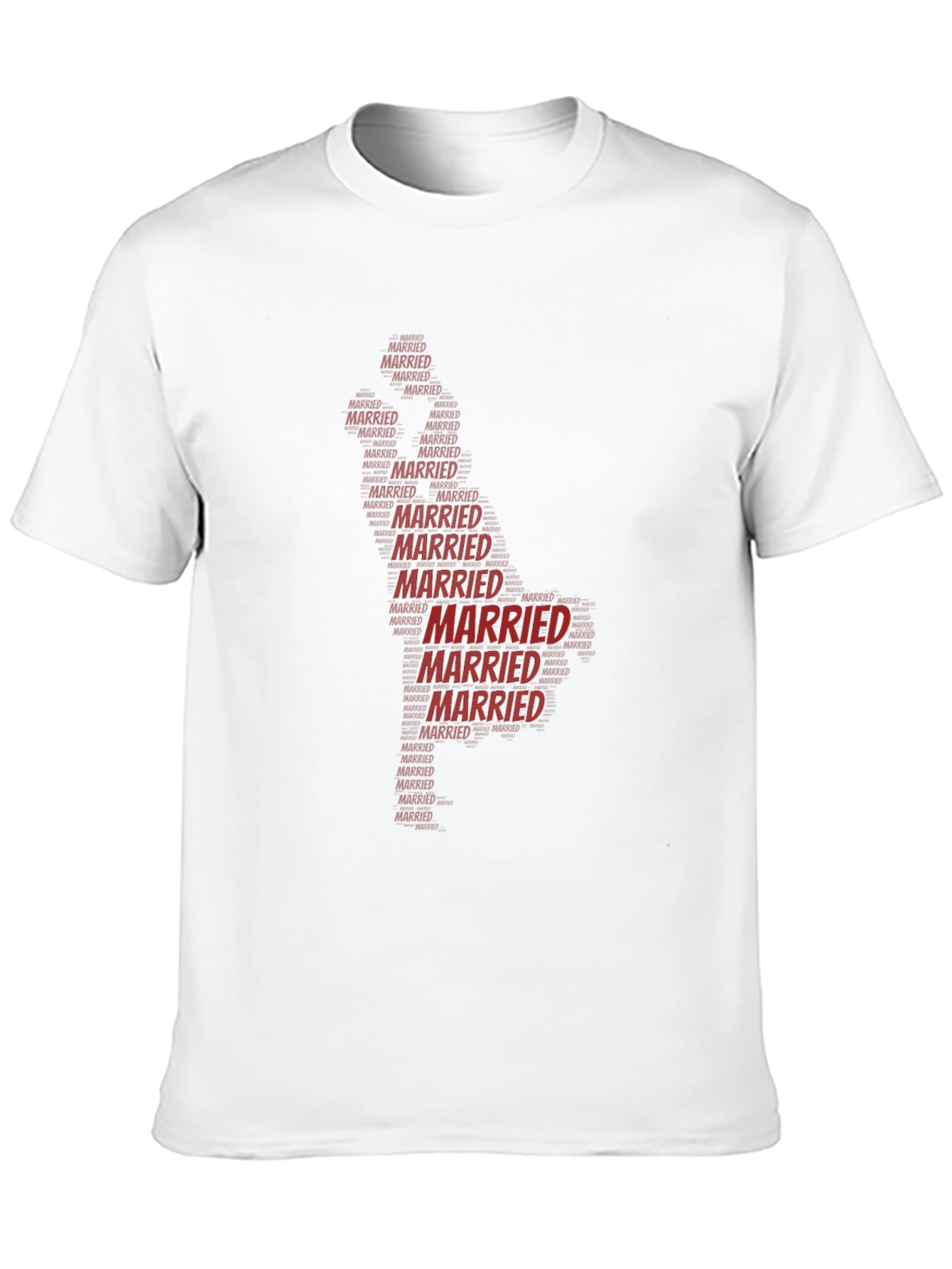 Married Word Art Graphic T-Shirt