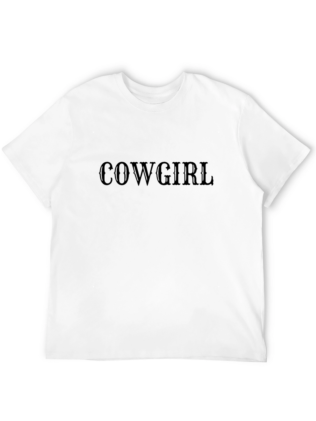 Cowgirl Graphic Tee - Classic Black Cotton T-Shirt