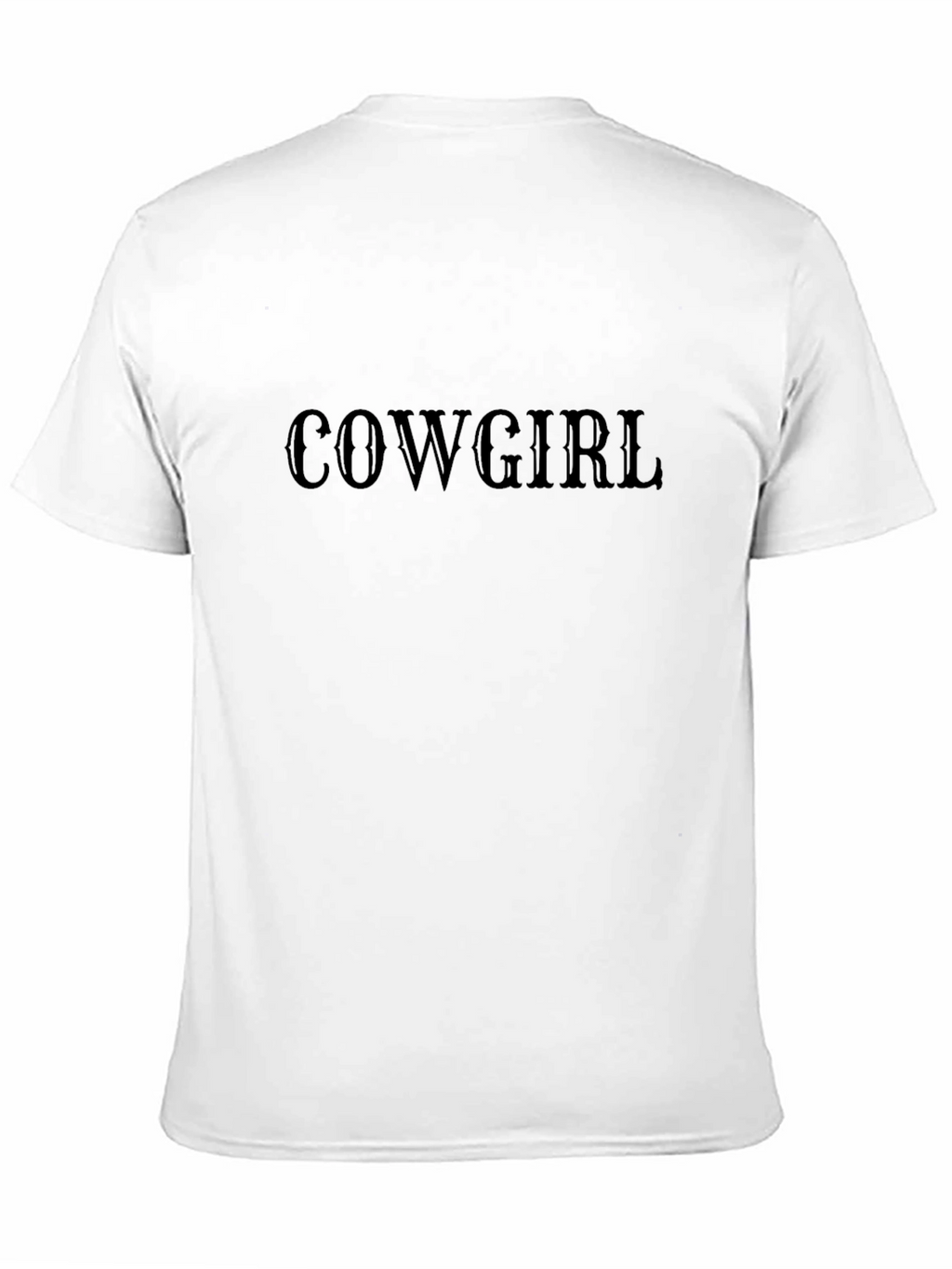 Cowgirl Graphic Tee - Classic Black Cotton T-Shirt