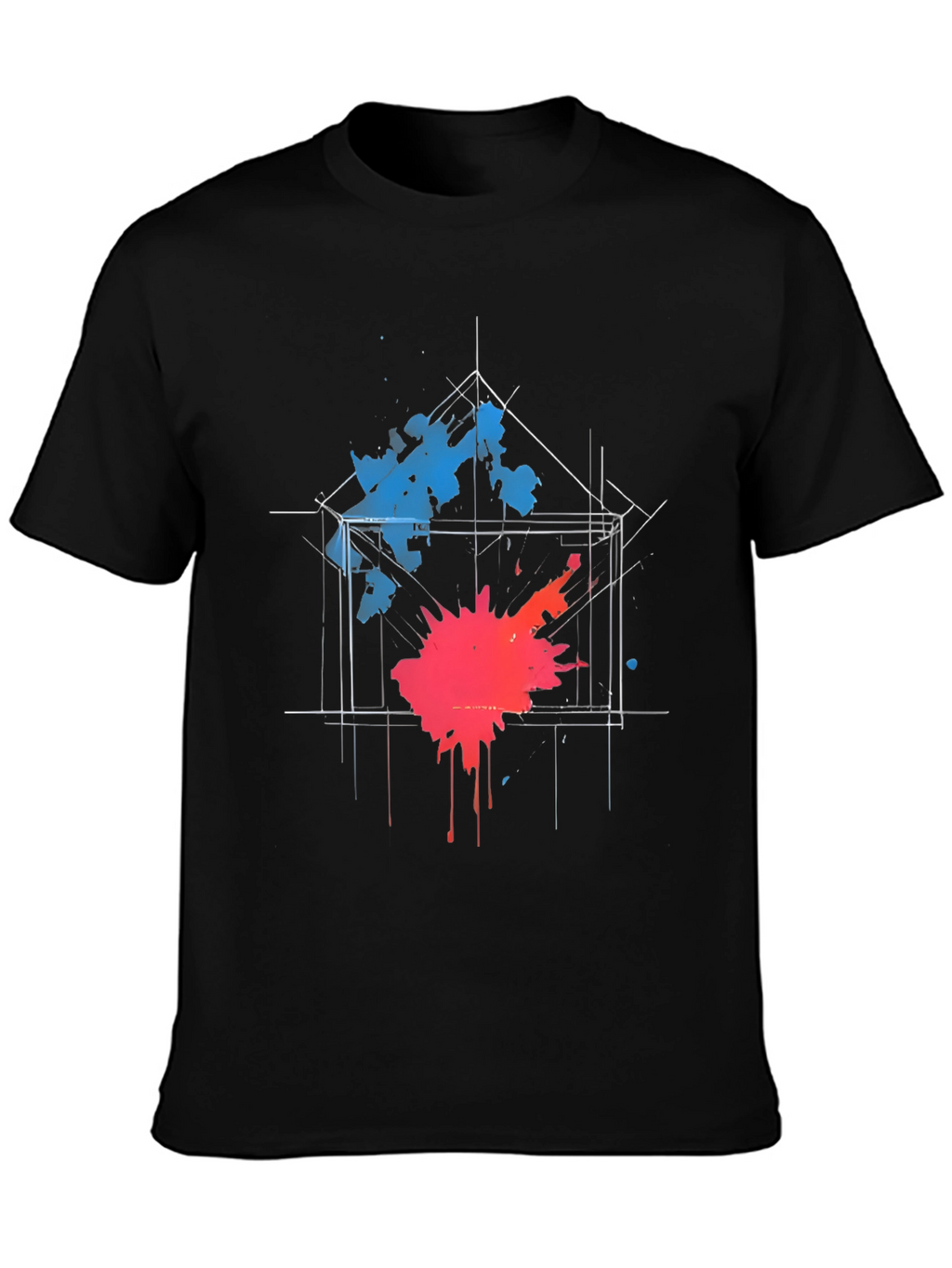 Abstract Splatter Graphic Tee