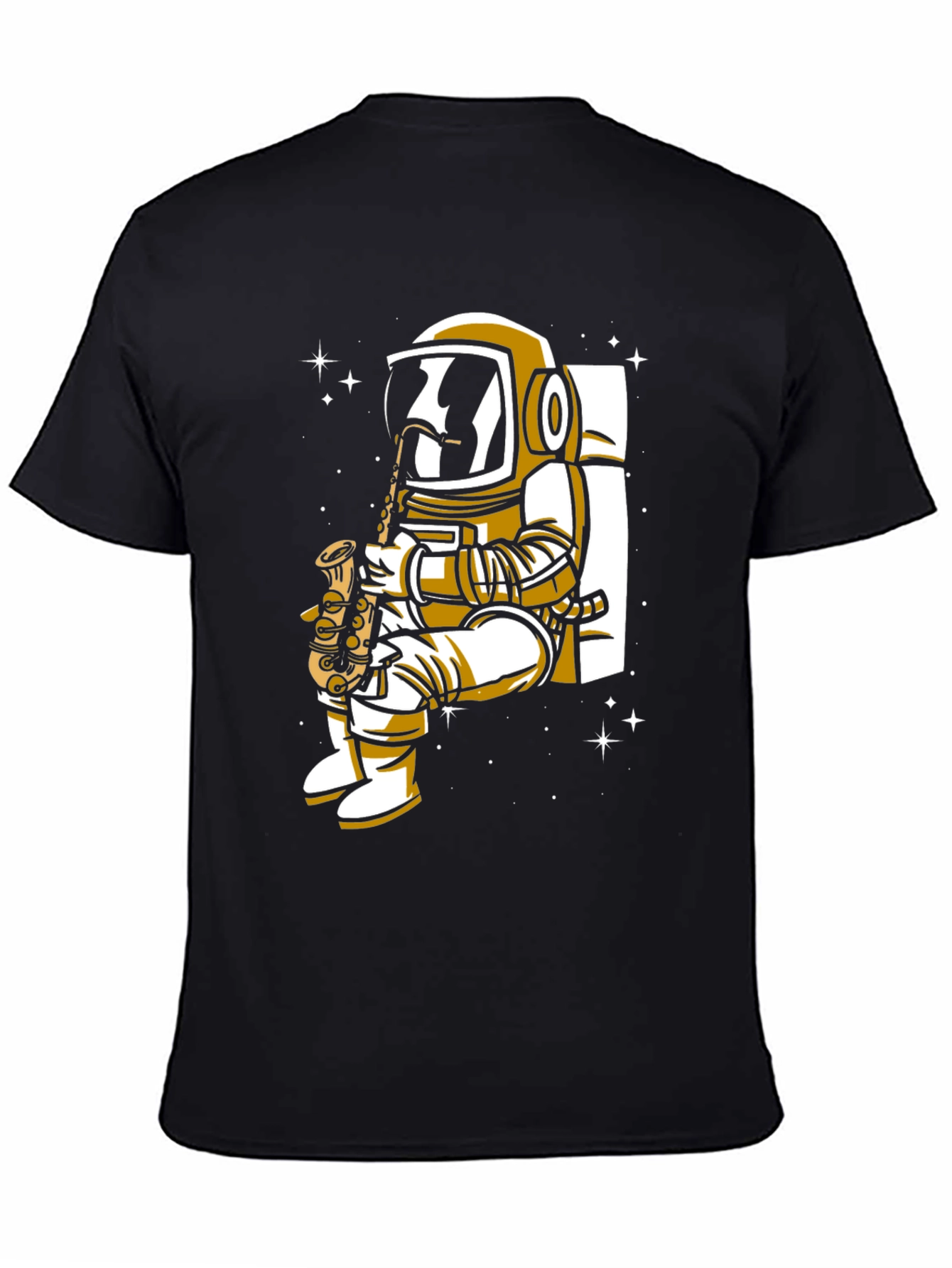 Astronaut Saxophone Player Graphic Tee