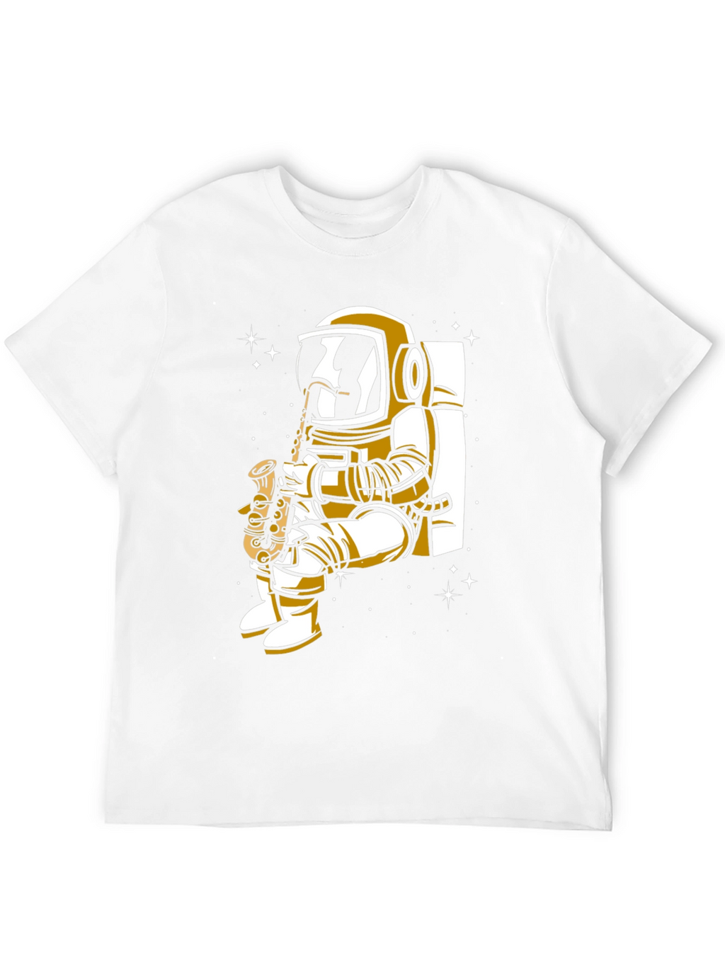 Astronaut Saxophone Player Graphic Tee