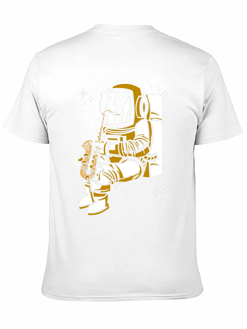 Astronaut Saxophone Player Graphic Tee