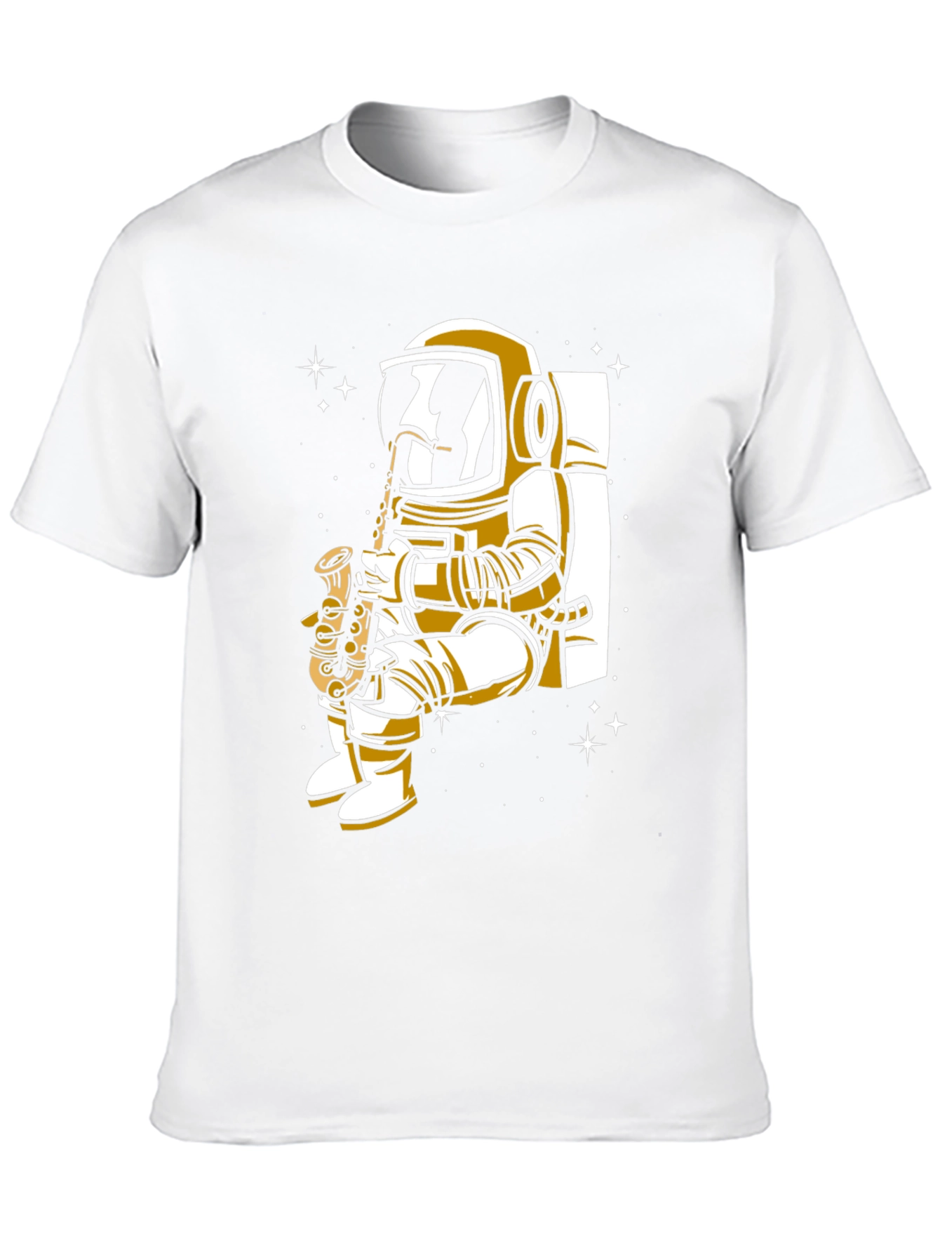 Astronaut Saxophone Player Graphic Tee