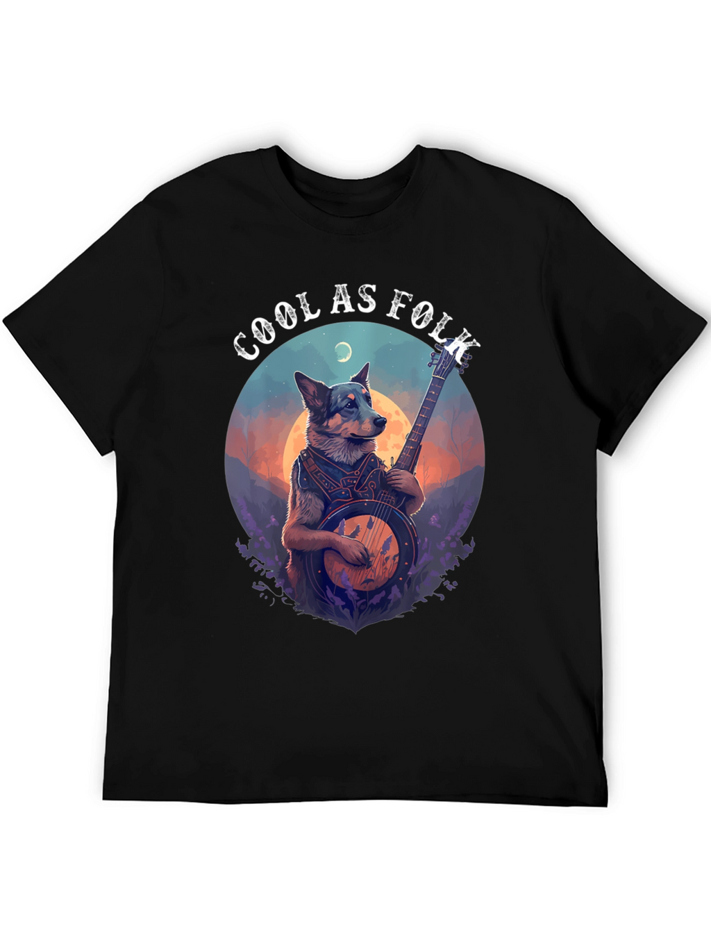 Cool as Folk Dog T-Shirt - Black