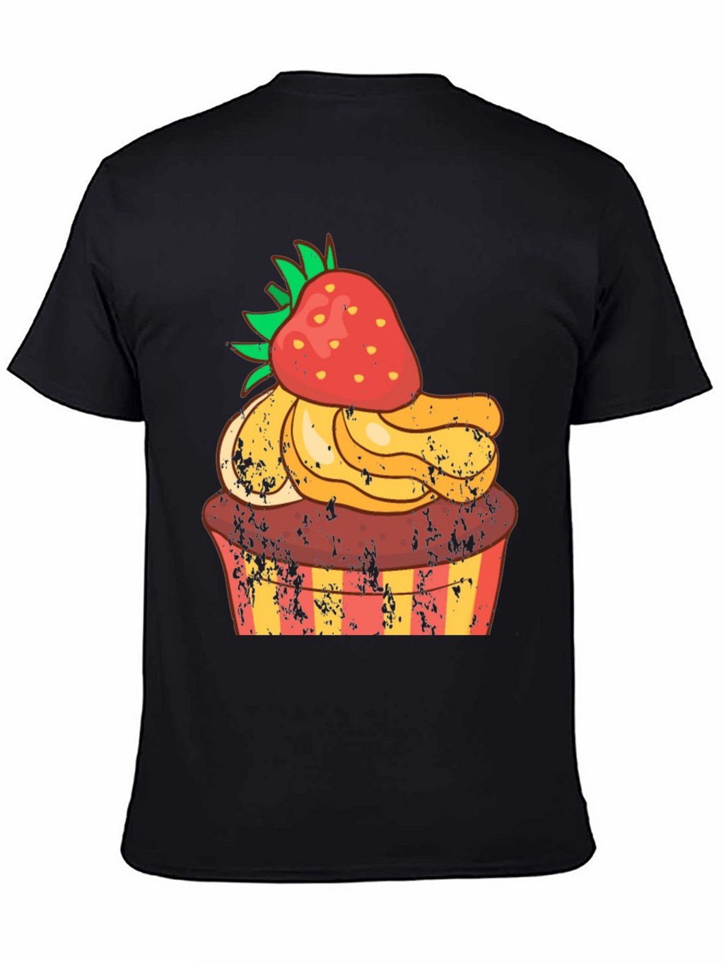 Strawberry Cupcake T-Shirt - Novelty Dessert Tee