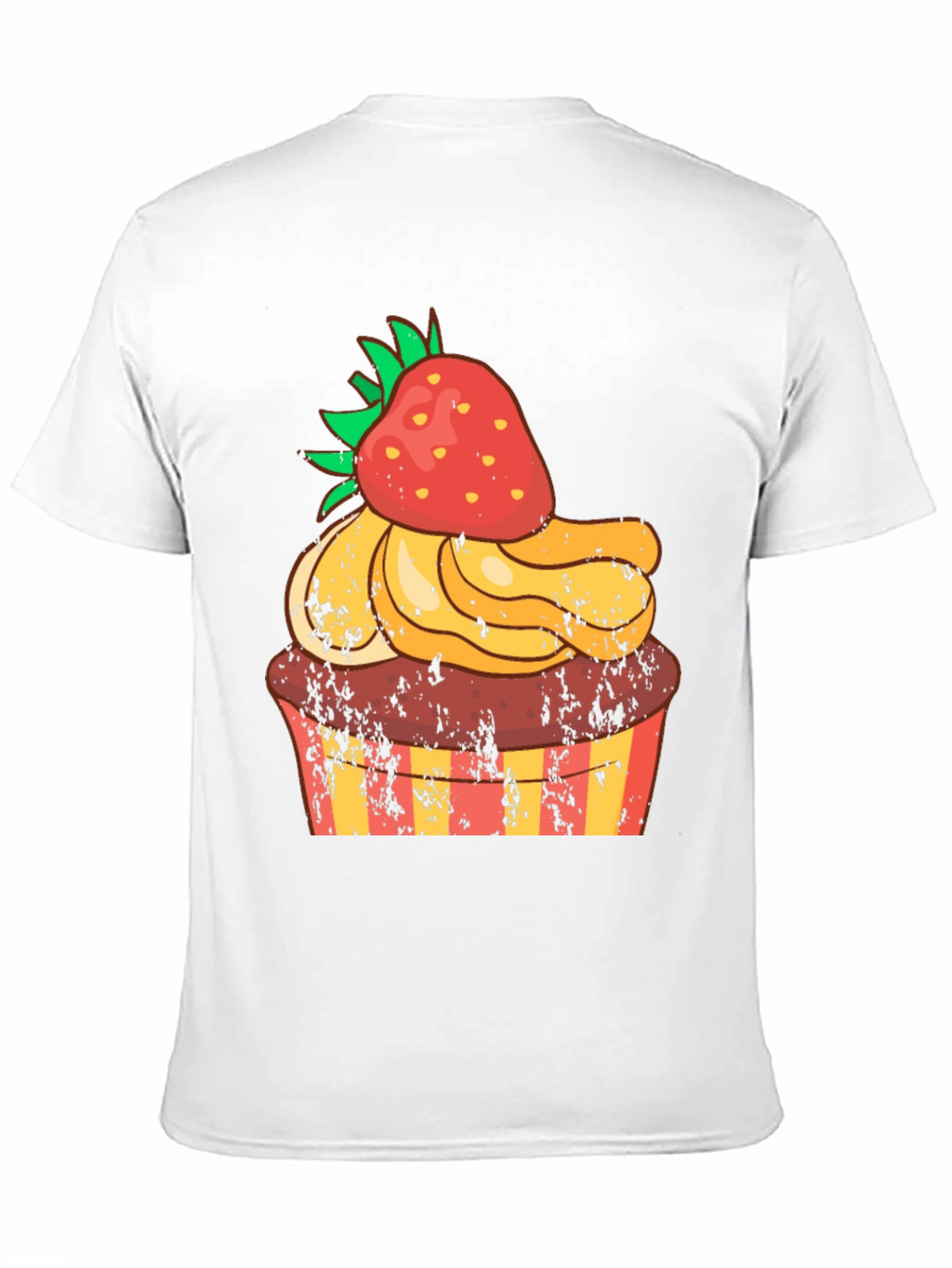 Strawberry Cupcake T-Shirt - Novelty Dessert Tee