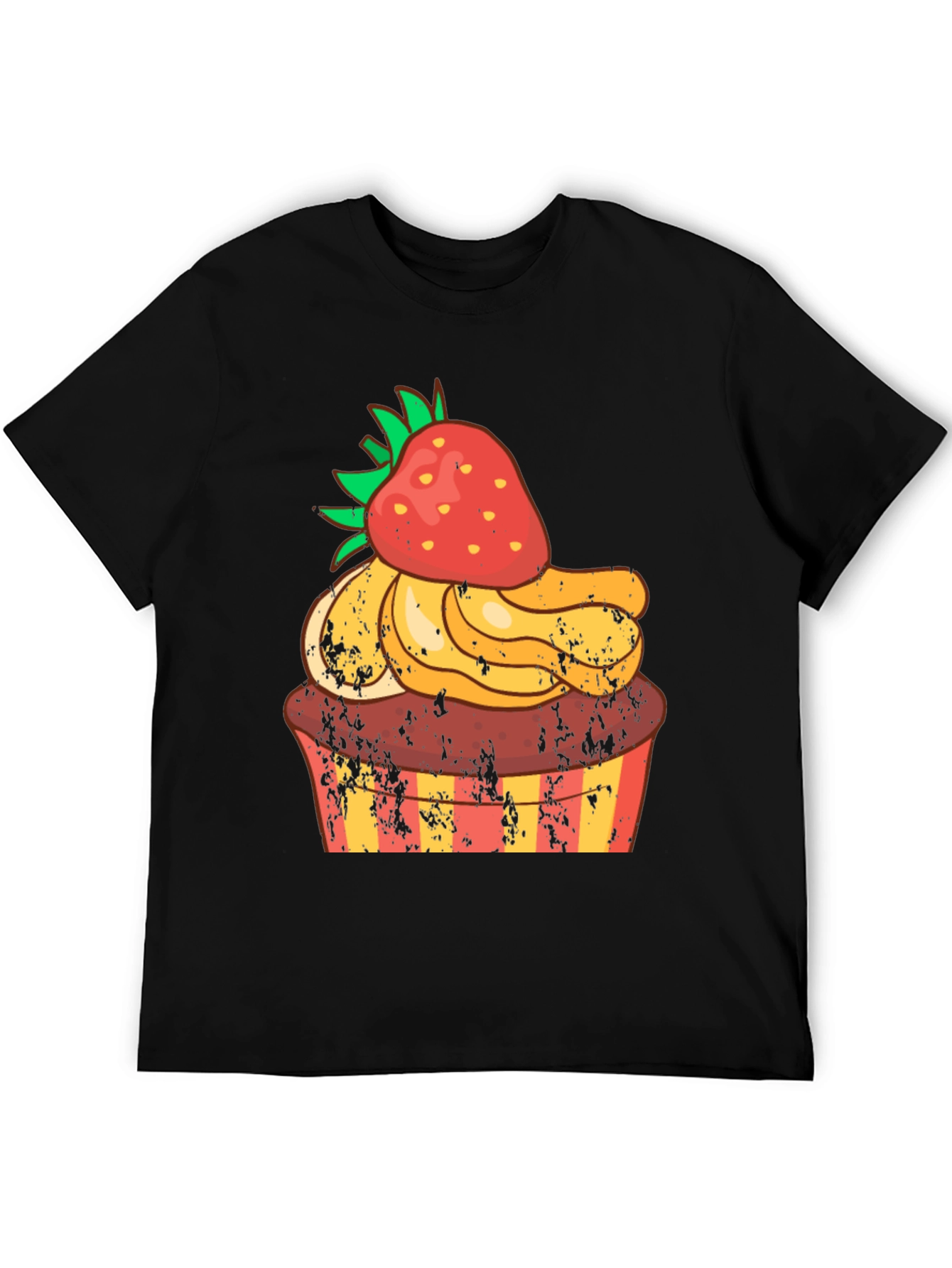 Strawberry Cupcake T-Shirt - Novelty Dessert Tee