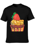 Strawberry Cupcake T-Shirt - Novelty Dessert Tee