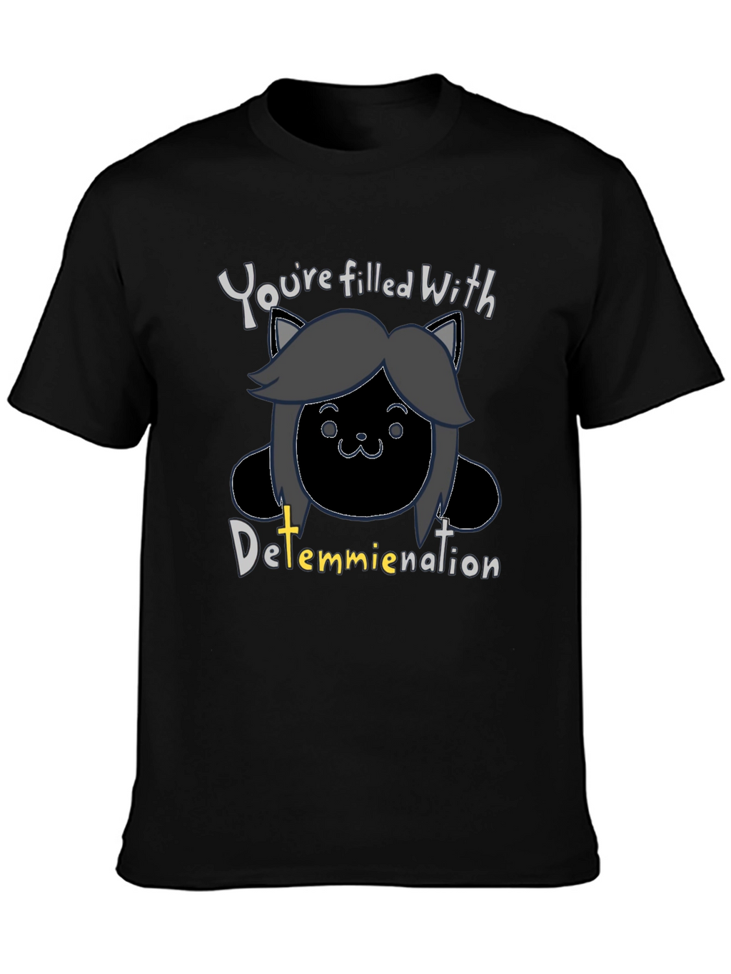 Temmie Undertale Inspired T-Shirt - Determination