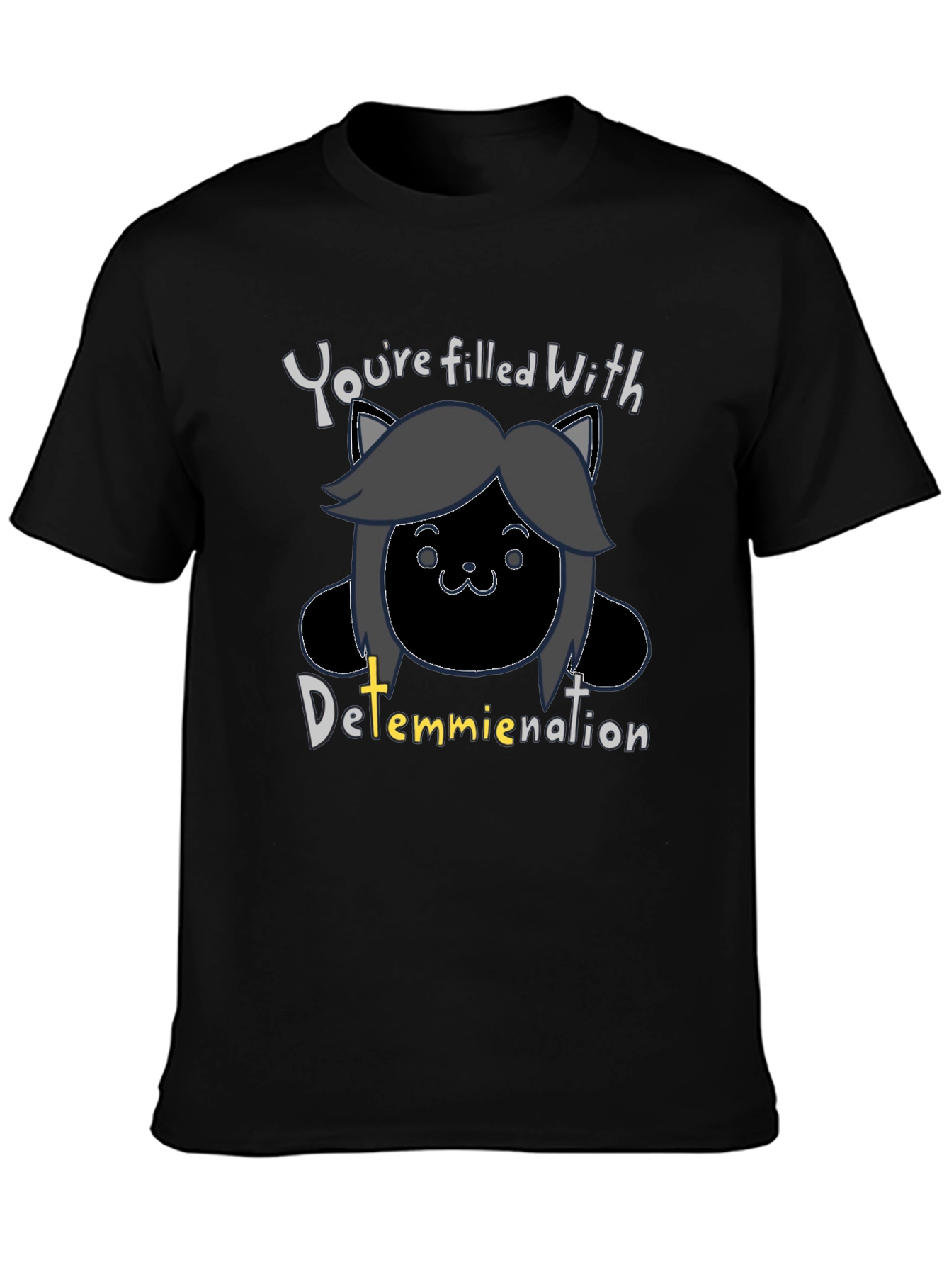Temmie Undertale Inspired T-Shirt - Determination