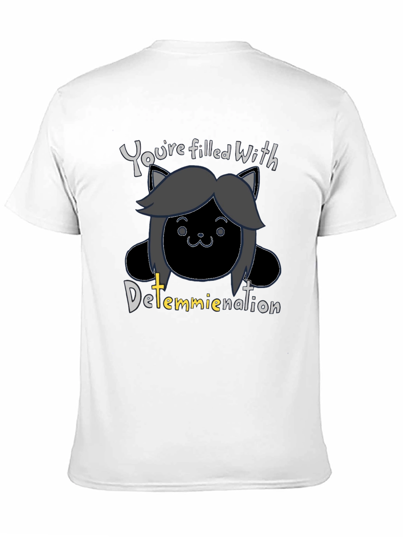 Temmie Undertale Inspired T-Shirt - Determination