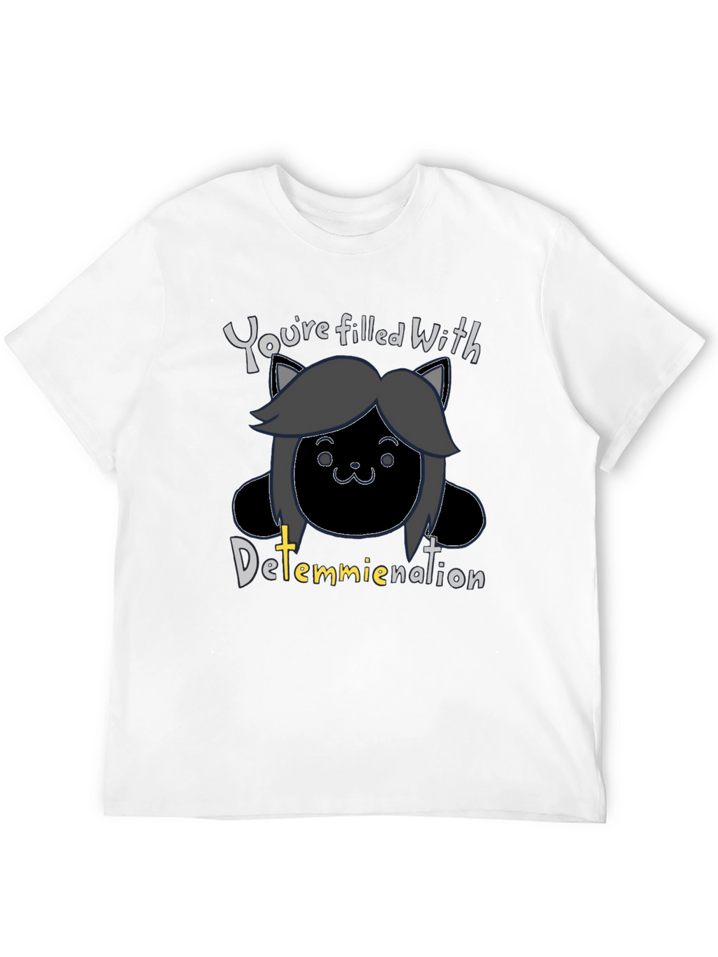 Temmie Undertale Inspired T-Shirt - Determination