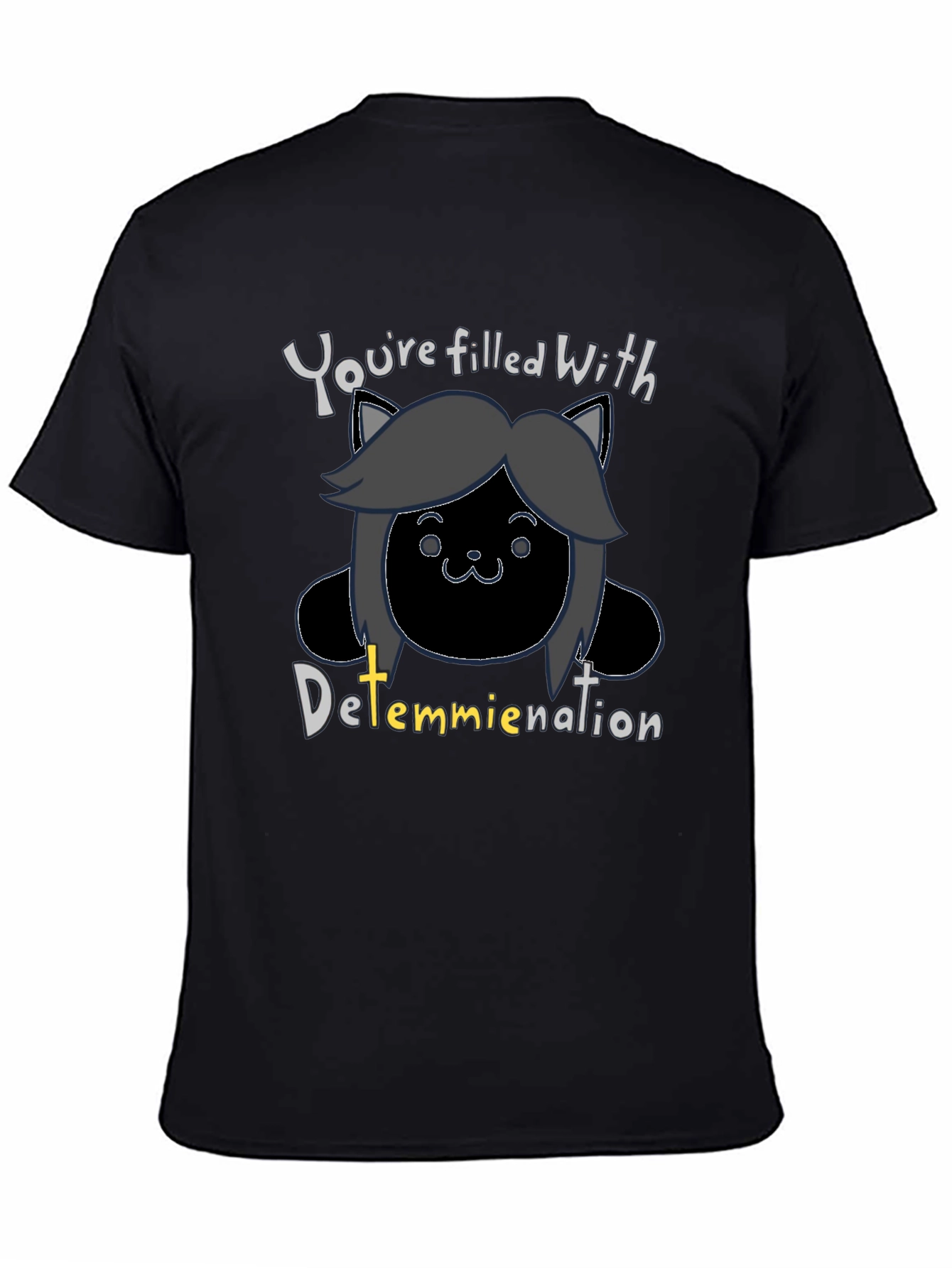Temmie Undertale Inspired T-Shirt - Determination