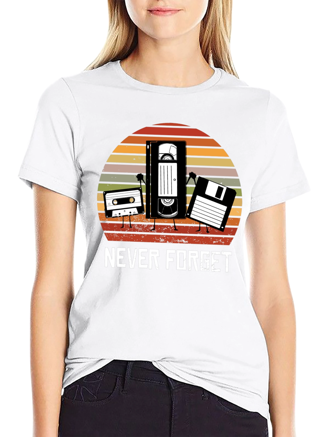 Retro Media T-Shirt - Never Forget