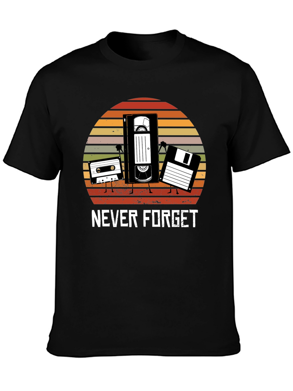 Retro Media T-Shirt - Never Forget