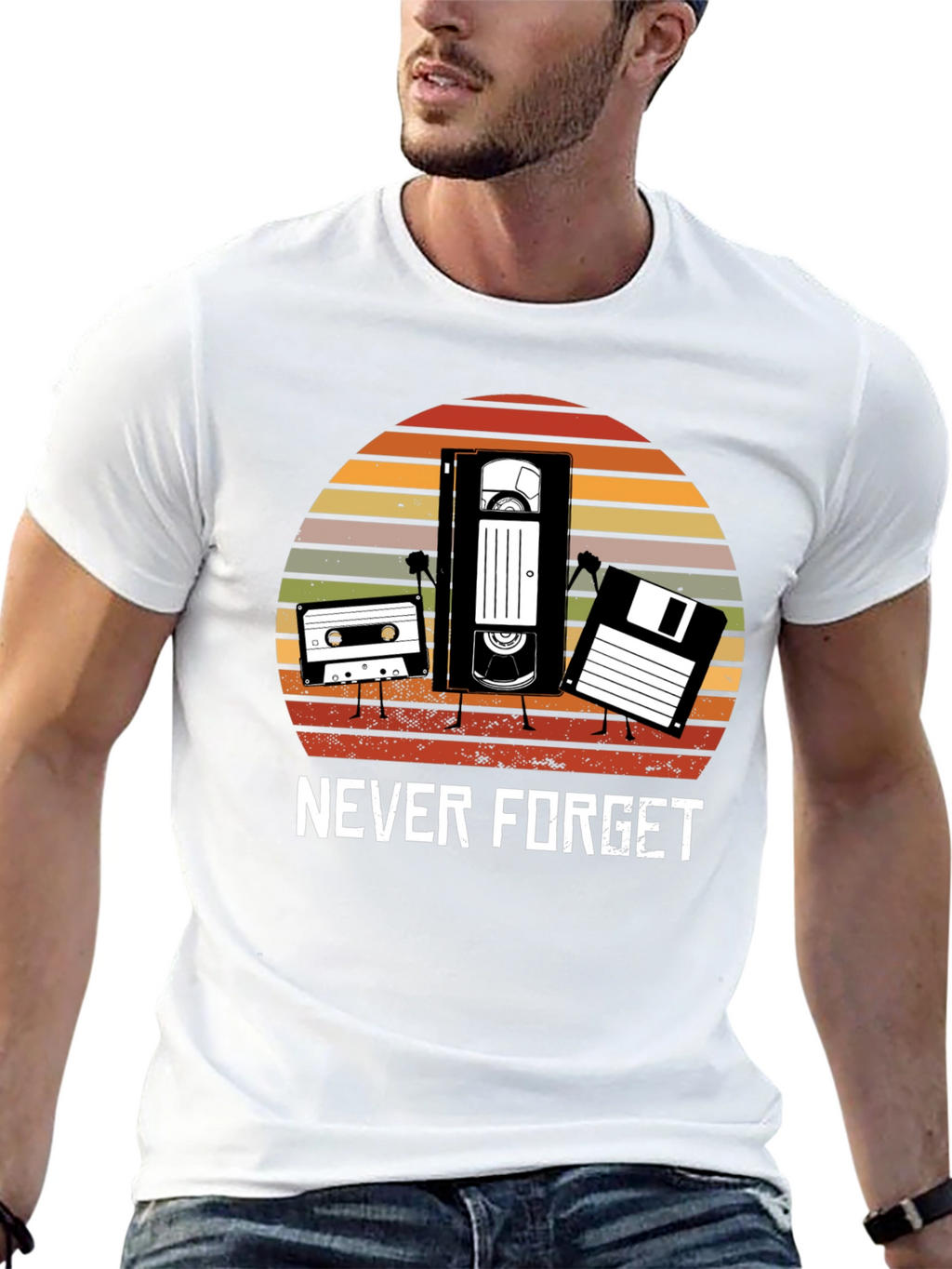Retro Media T-Shirt - Never Forget
