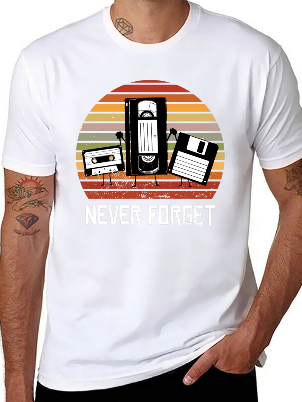 Retro Media T-Shirt - Never Forget