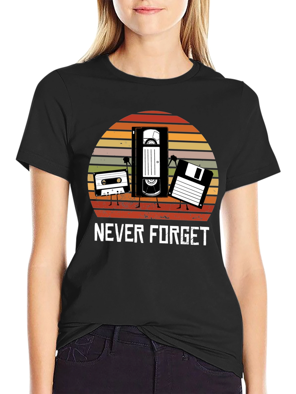 Retro Media T-Shirt - Never Forget
