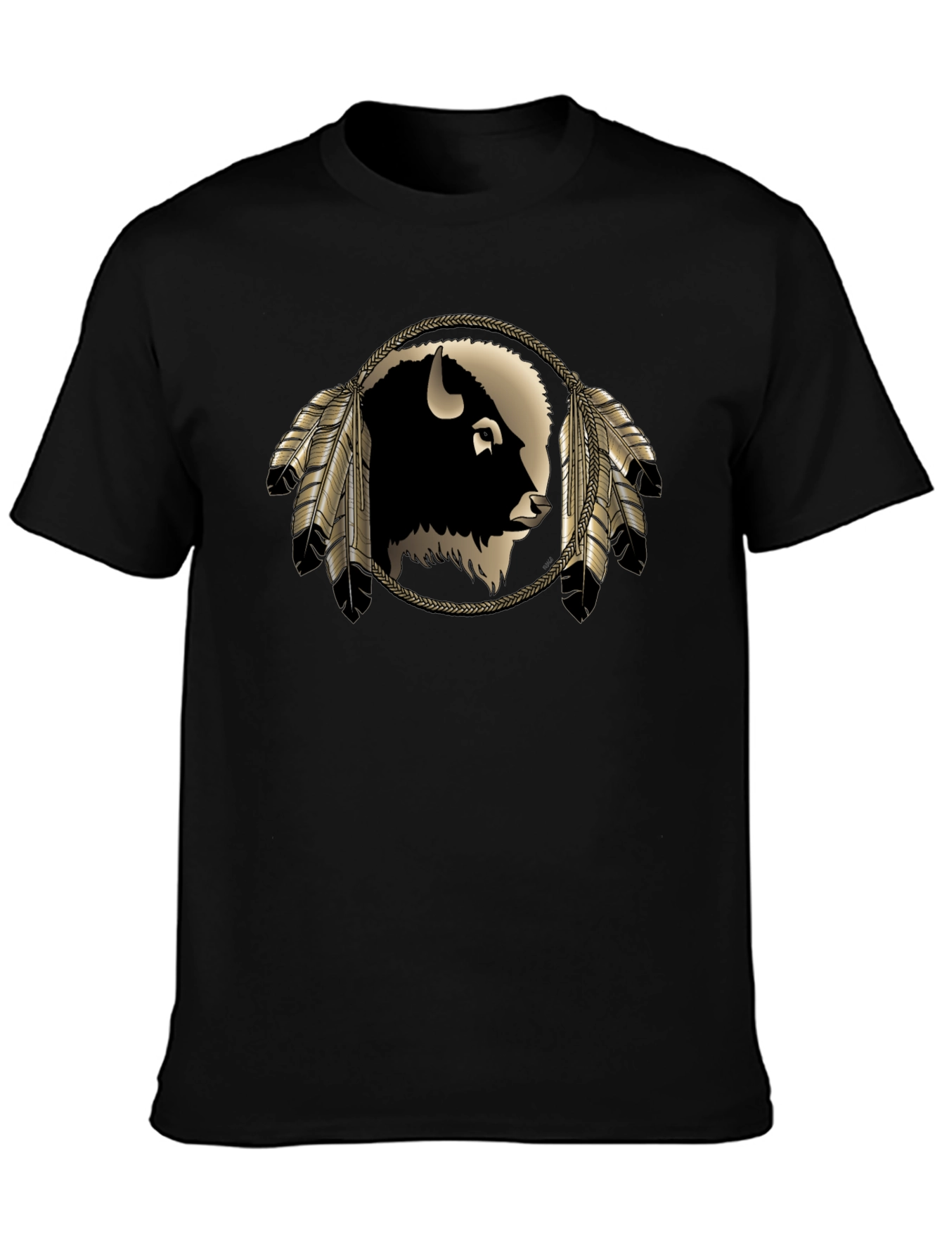 Buffalo Head Graphic Tee - Black T-Shirt