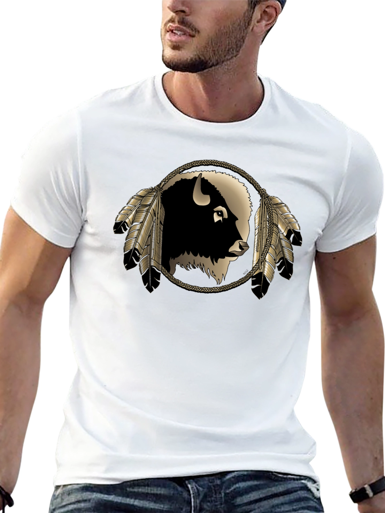 Buffalo Head Graphic Tee - Black T-Shirt