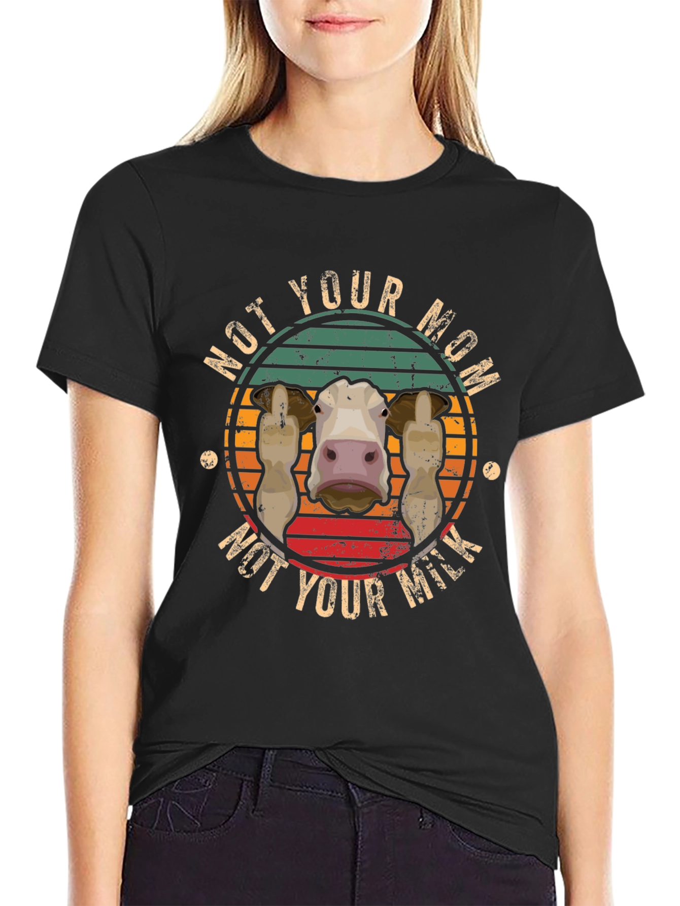 Not Your Mom Not Your Milk T-Shirt Vegan Apparel