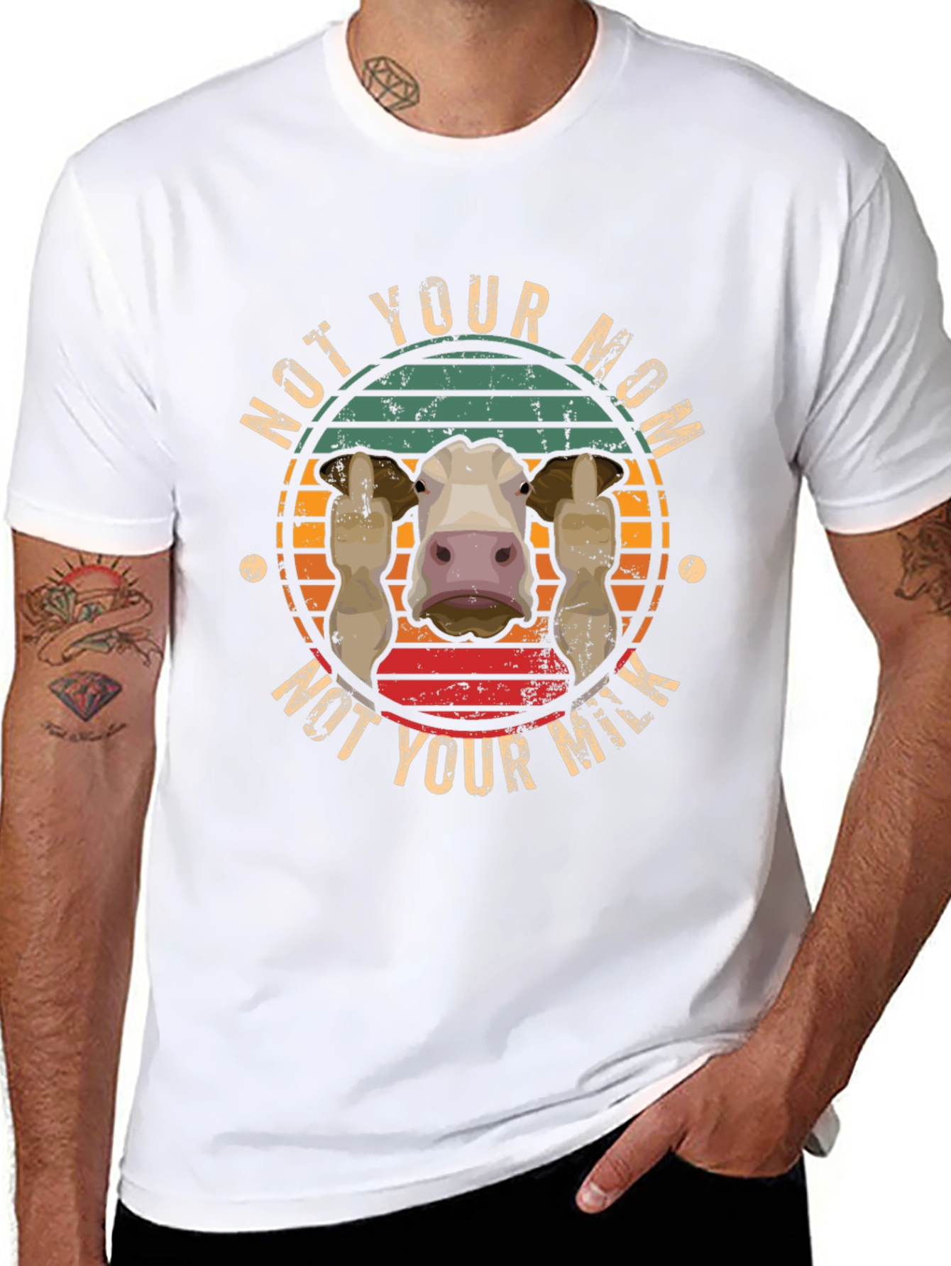 Not Your Mom Not Your Milk T-Shirt Vegan Apparel