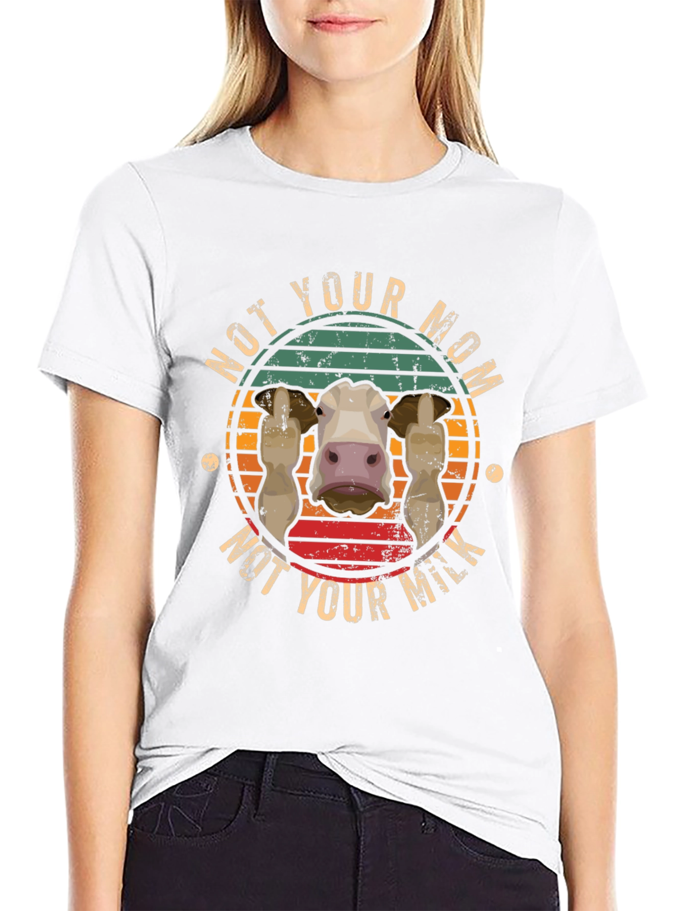 Not Your Mom Not Your Milk T-Shirt Vegan Apparel