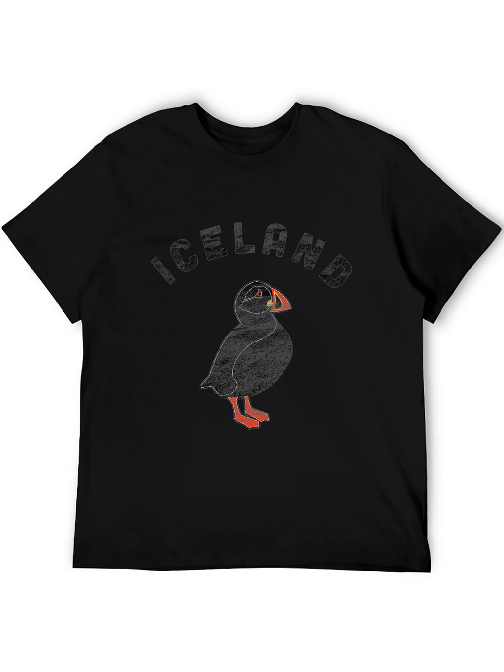 Iceland Puffin Graphic T-Shirt - Black