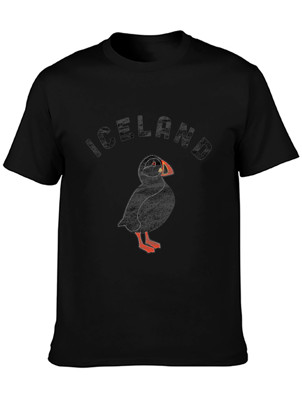 Iceland Puffin Graphic T-Shirt - Black