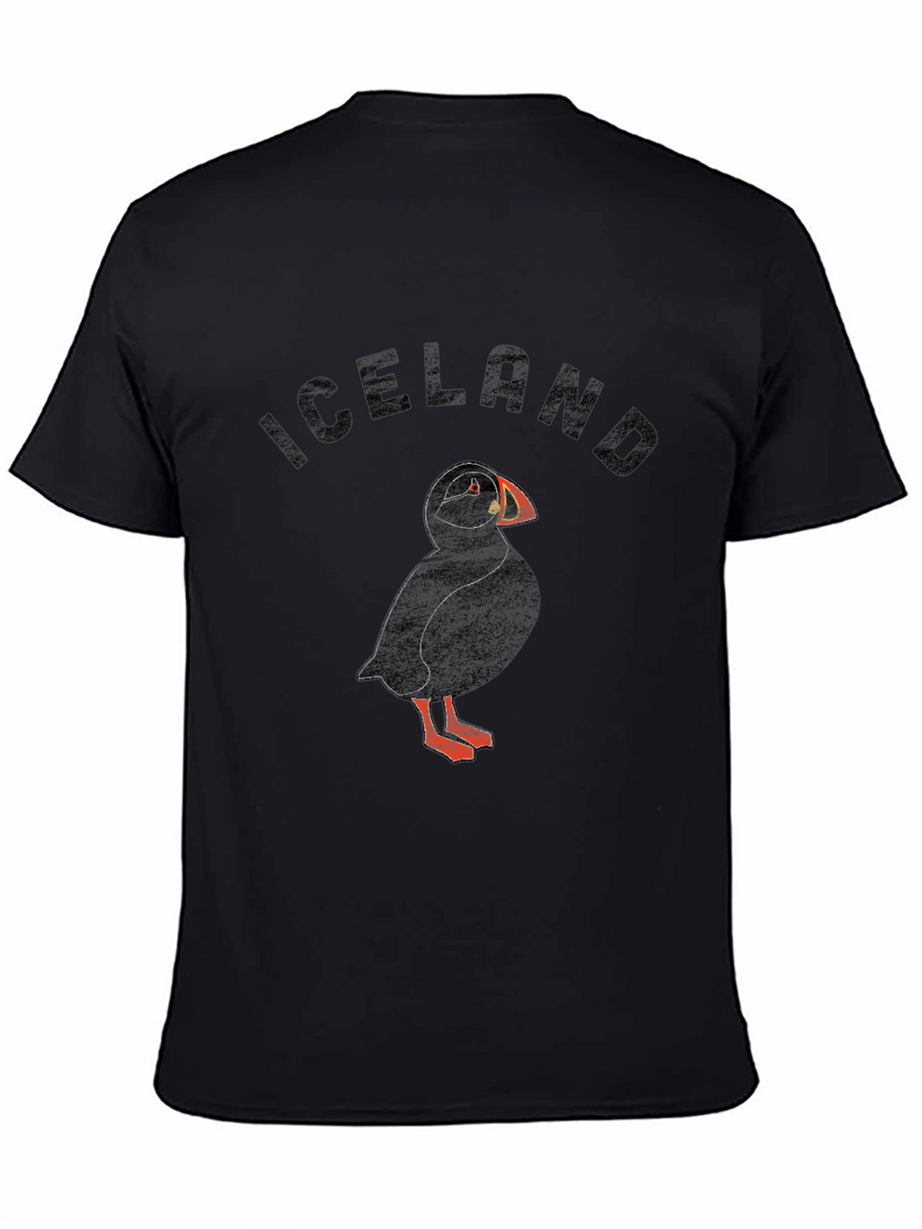 Iceland Puffin Graphic T-Shirt - Black