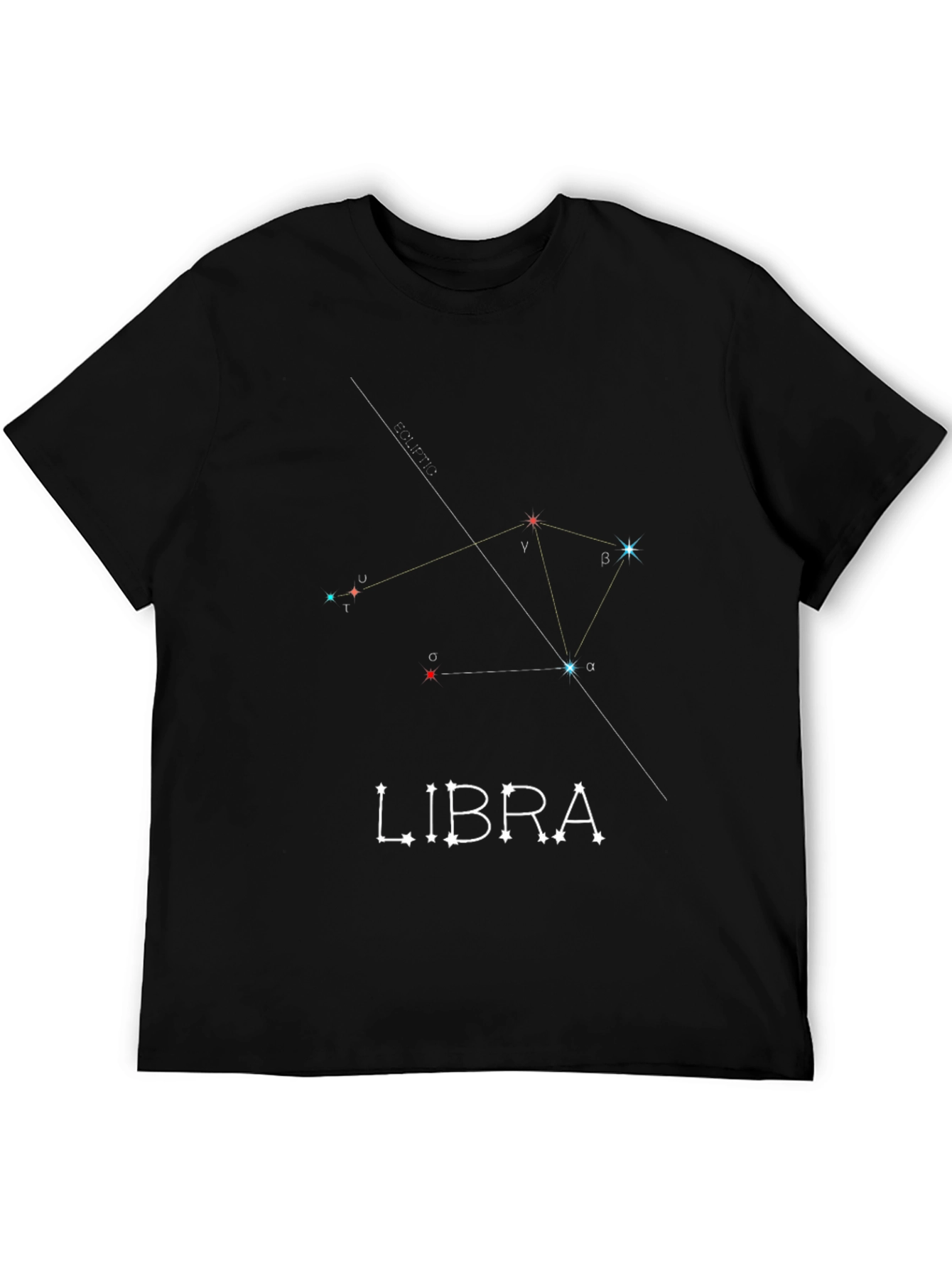 Libra Constellation Graphic Tee - Zodiac Sign Shirt