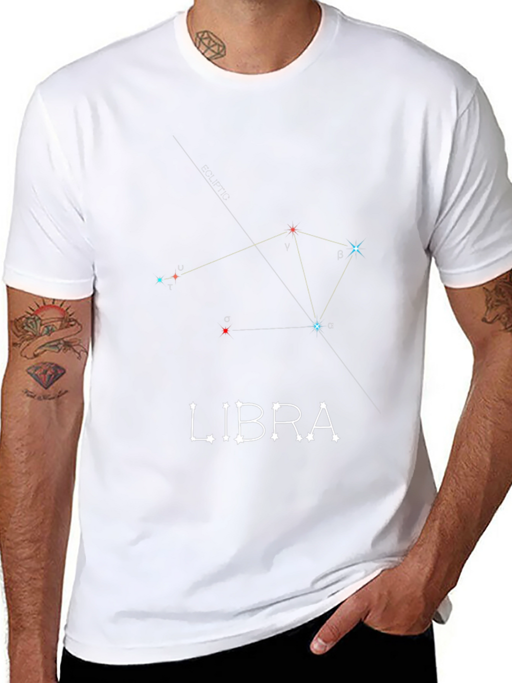 Libra Constellation Graphic Tee - Zodiac Sign Shirt