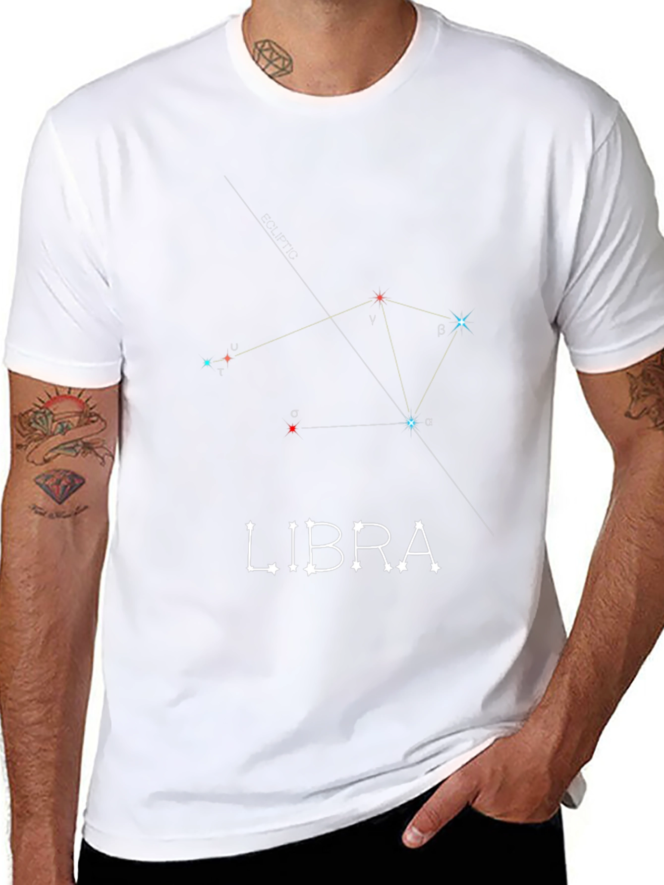 Libra Constellation Graphic Tee - Zodiac Sign Shirt